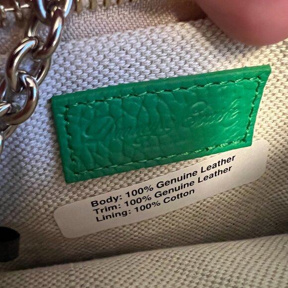 Dooney & Bourke Lucca Pebble Leather Medium Wristlet, Kelly Green, Leather - Picture 4 of 6